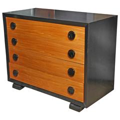 Retro Low Americraft Art Deco style Mahogany Dresser 