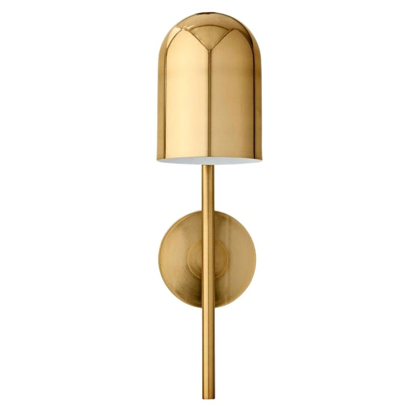 Gold Cylinder Wall Lamp For Sale