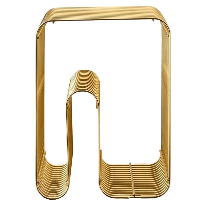 Gold Contemporary Stool  For Sale