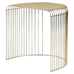 Gold Contemporary Side Table