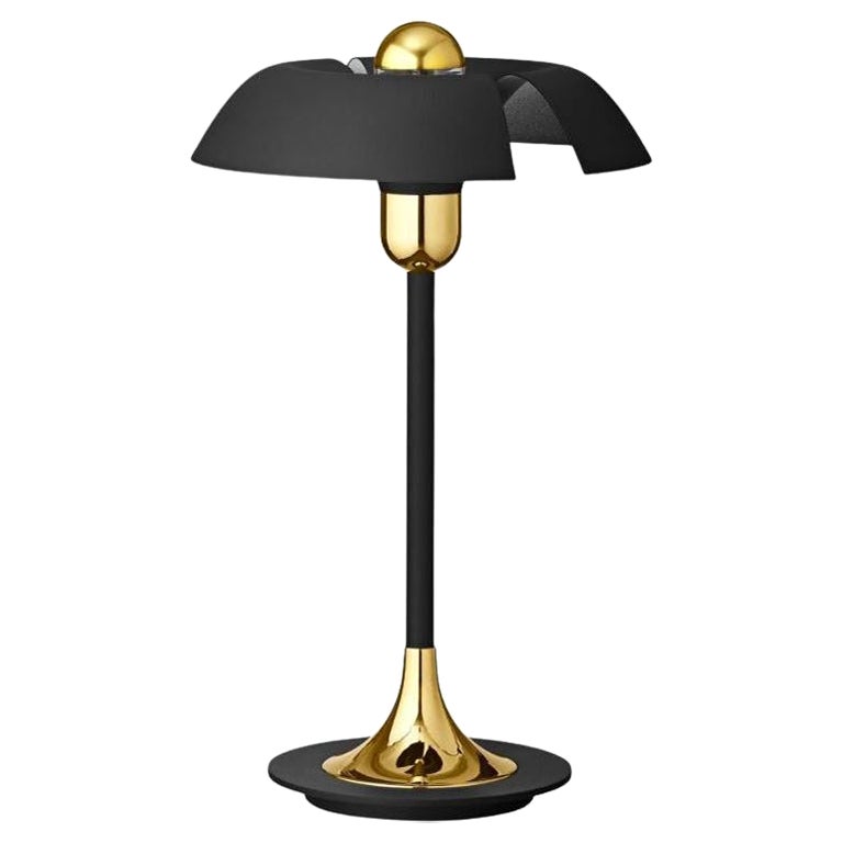 Black and Gold Contemporary Table Lamp