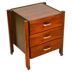 Brazilian Modern Filing Cabinet & Drawers in Rosewood, Jorge Zalszupin, 1960s
