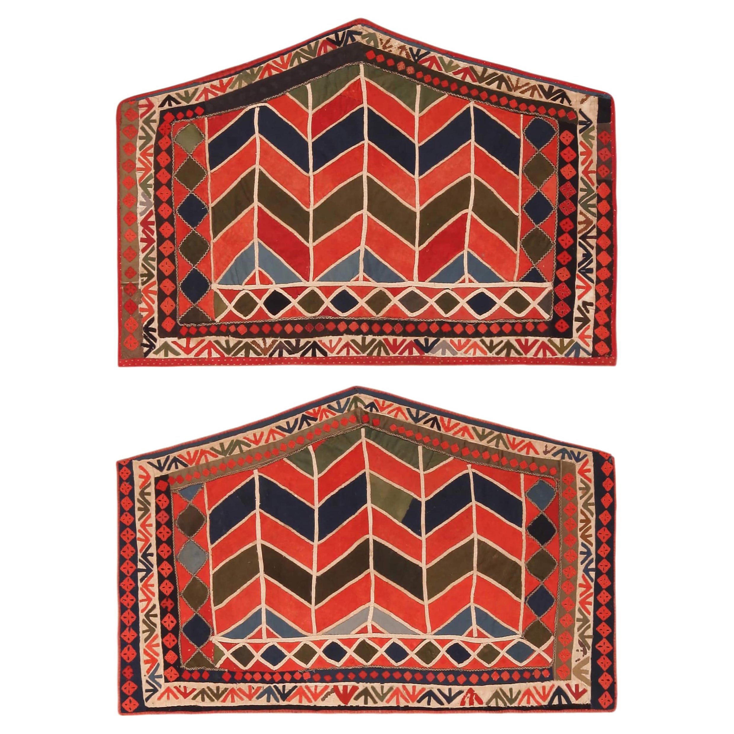 Pair Of Antique Uzbek Karakalpak Textiles For Sale
