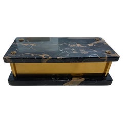 Wonderful Heavy Brass and Marble Box