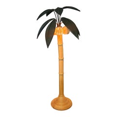 Stunning Mario Torres Lopez Inspired Pencil Reed Palm Tree Floor Lamp