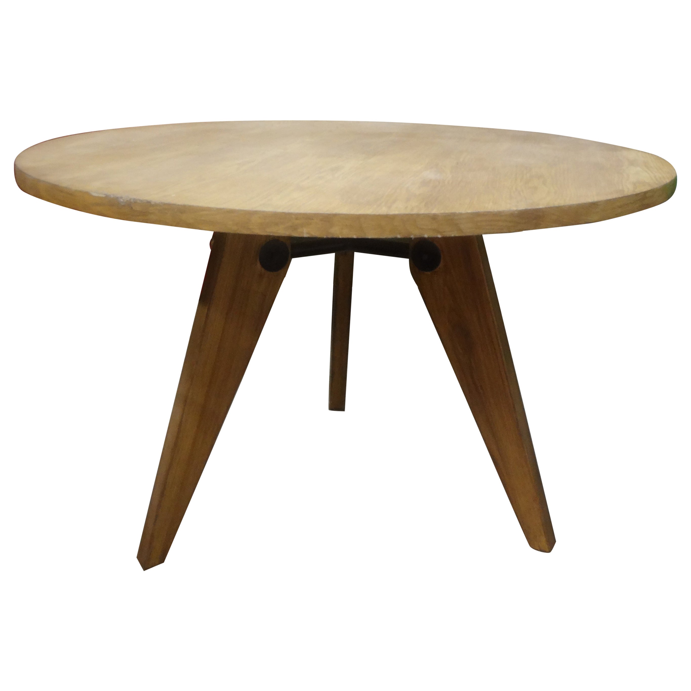 French Modern Pierre Chapo Inspired Center Table