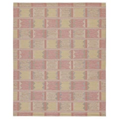 Rug & Kilim: Kilim in stile scandinavo con motivi geometrici color crema e rosa