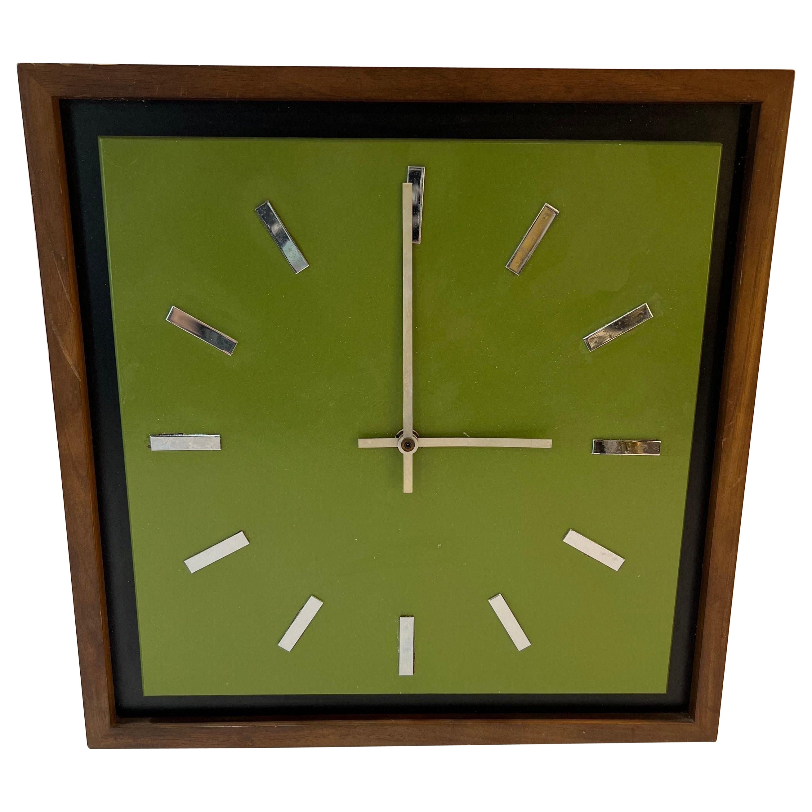 Mid Century Peter Pepper Products Wall Clock For Sale