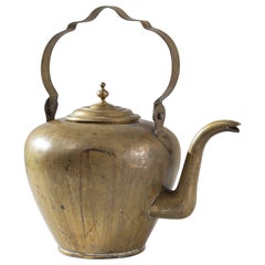 Used 19th Century French Brass Kettle
