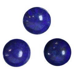 Set of Three Lapis Lazuli Bowls