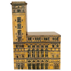 Architectural Trompe-L'œil Florentine Table Box, in the Manner of Fornasetti
