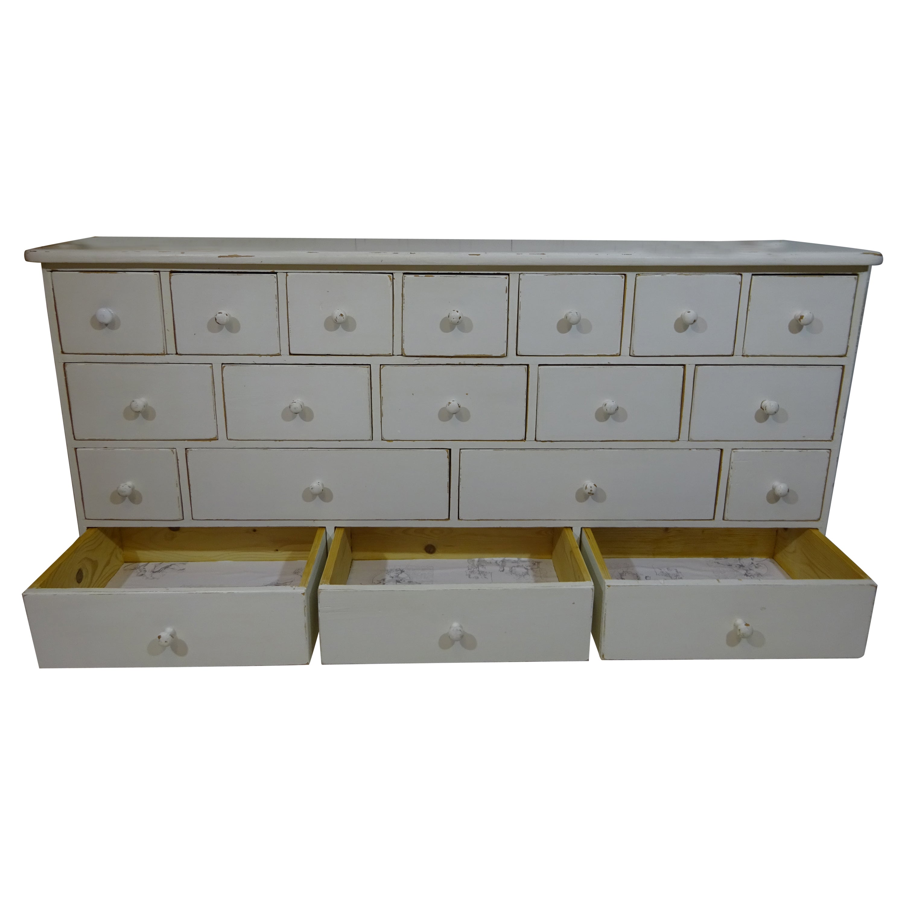 Retro 19 Drawer Chest of Drawers For Sale at 1stDibs