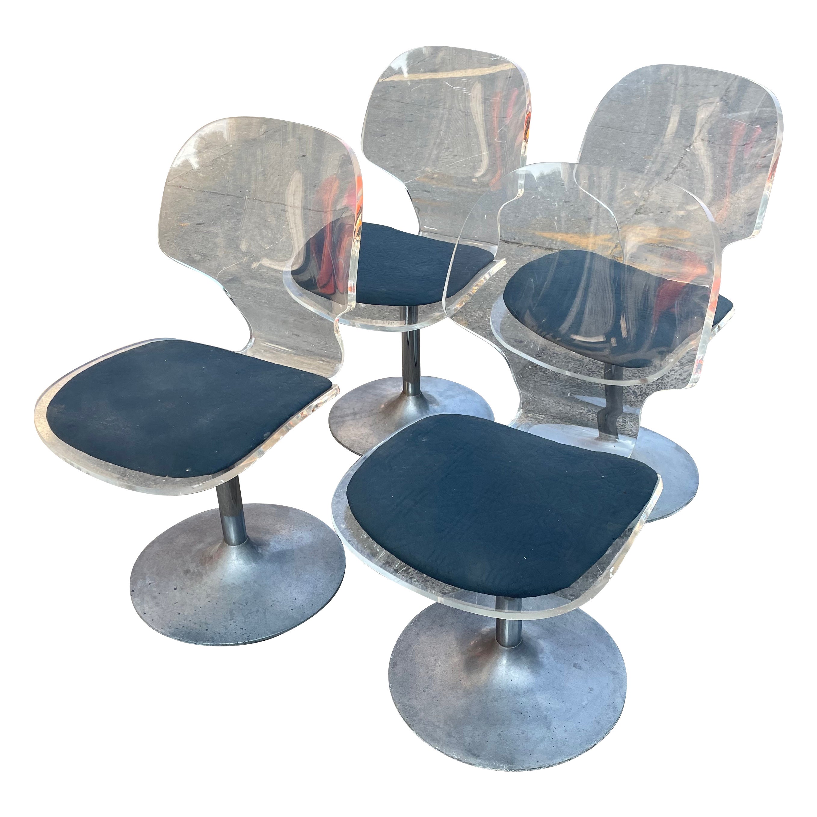 Mid-Century Modern Lucite Dining Chairs