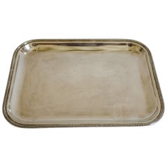Christofle Sterling Silver Beaded Tray