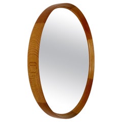 Large Uno & Östen Kristiansson Mirror Oak Luxus Vittsjö Sweden 1950s