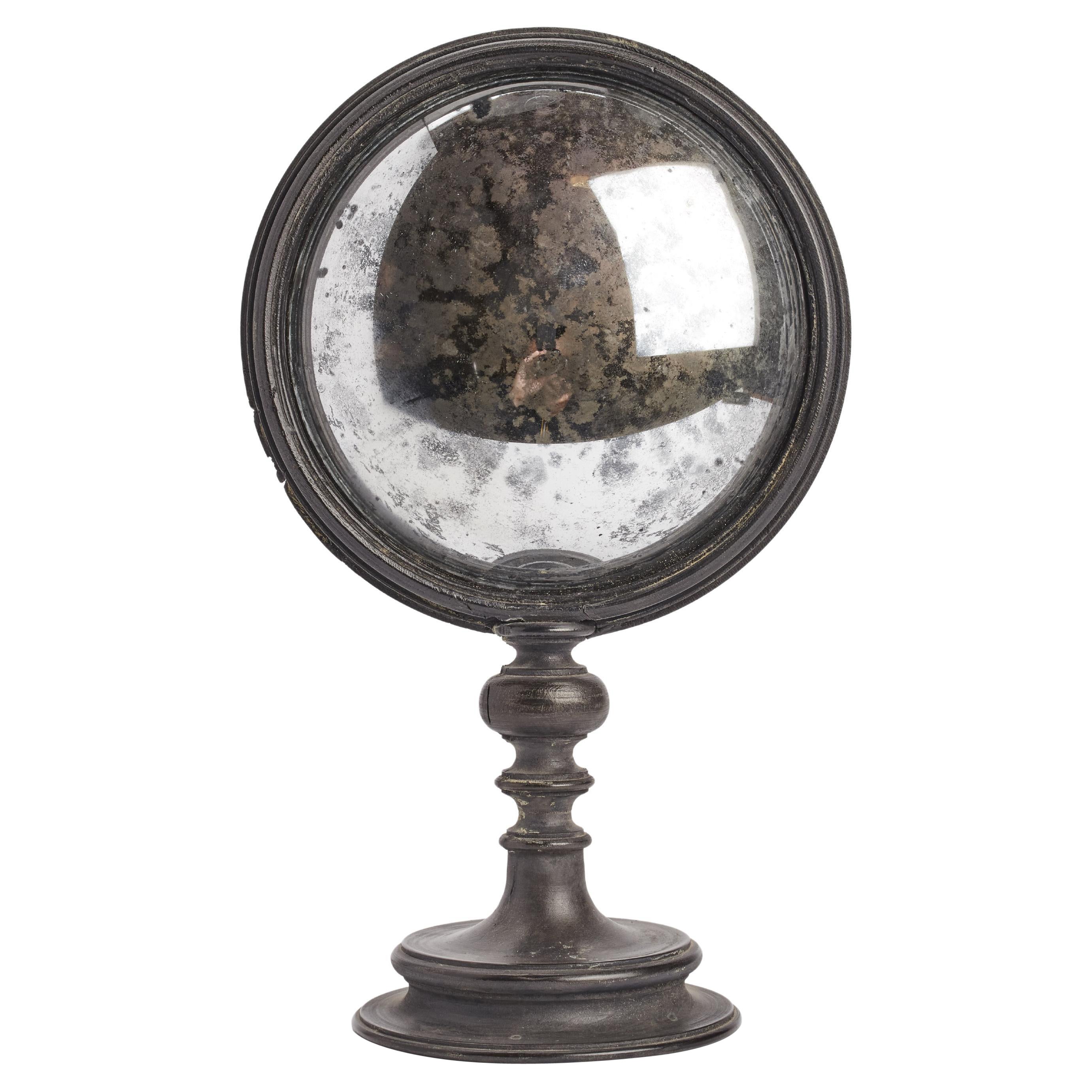 Convex Round Mirror, Italy, 1870 For Sale