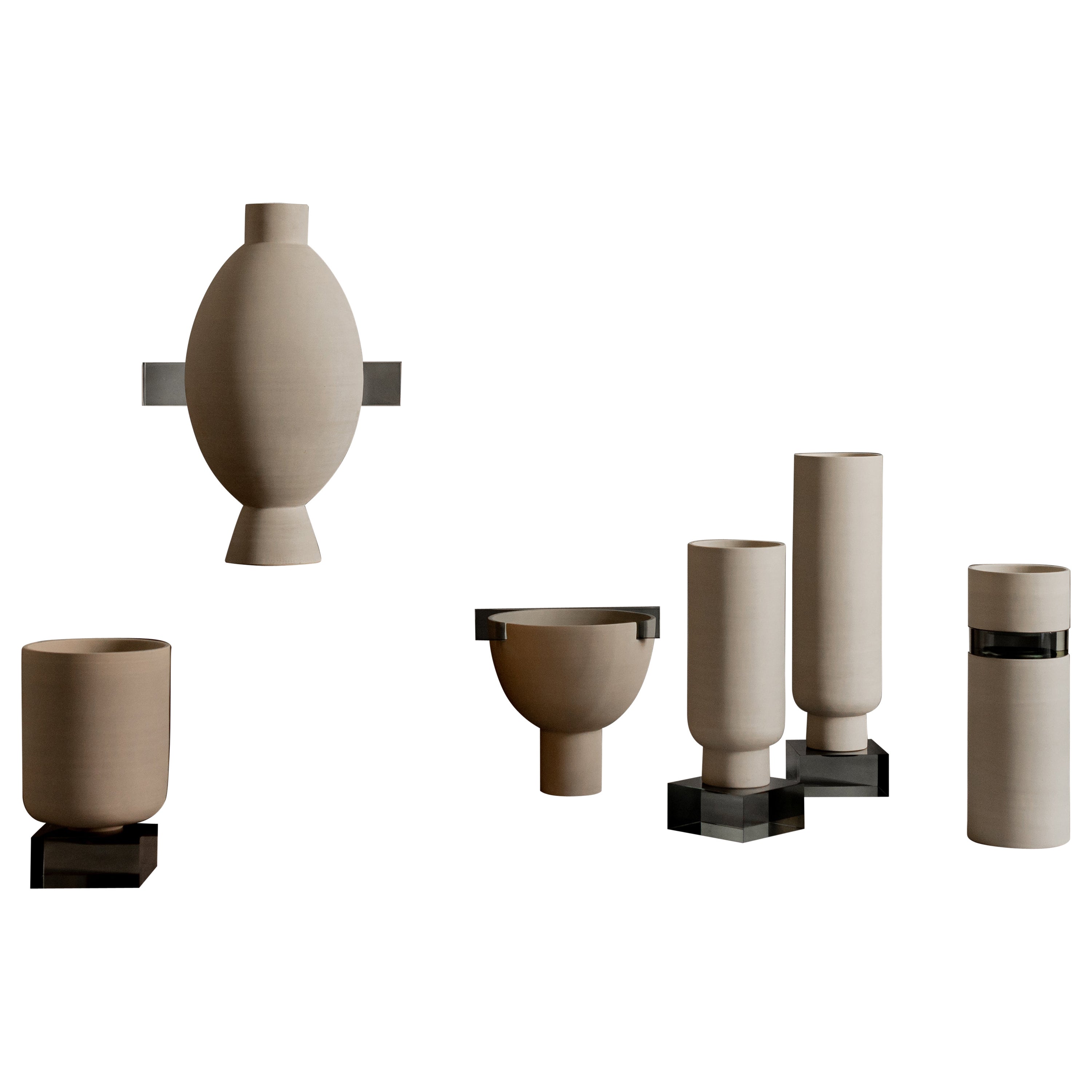 Ensemble de 6 objets Hender, Peana et Vano Green par Eter Design en vente