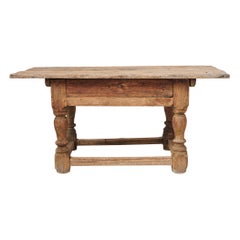 Unique Antique Swedish Rare Baroque Table