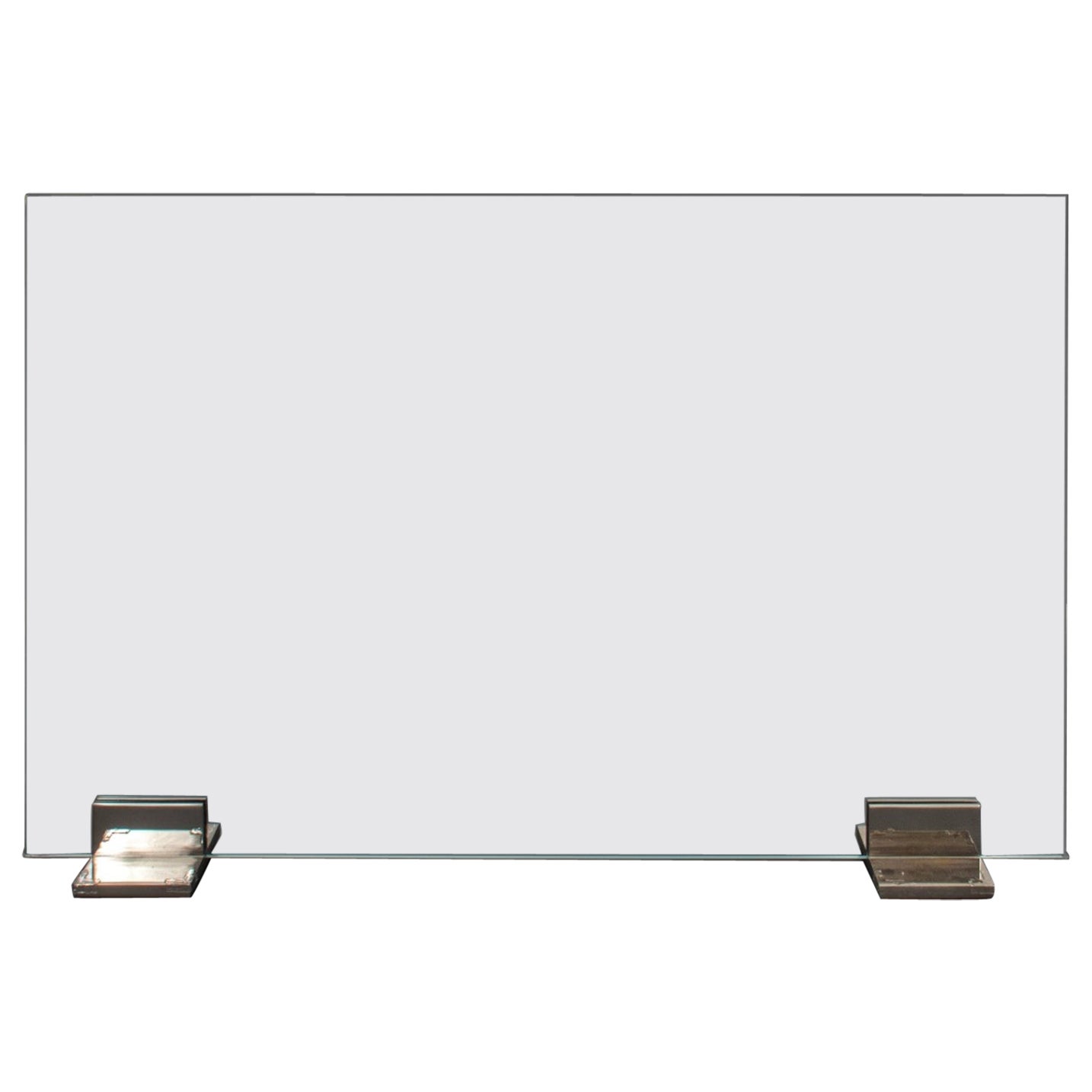 Stone Manufacturing Co. Modern Glass Fire Screen For Sale