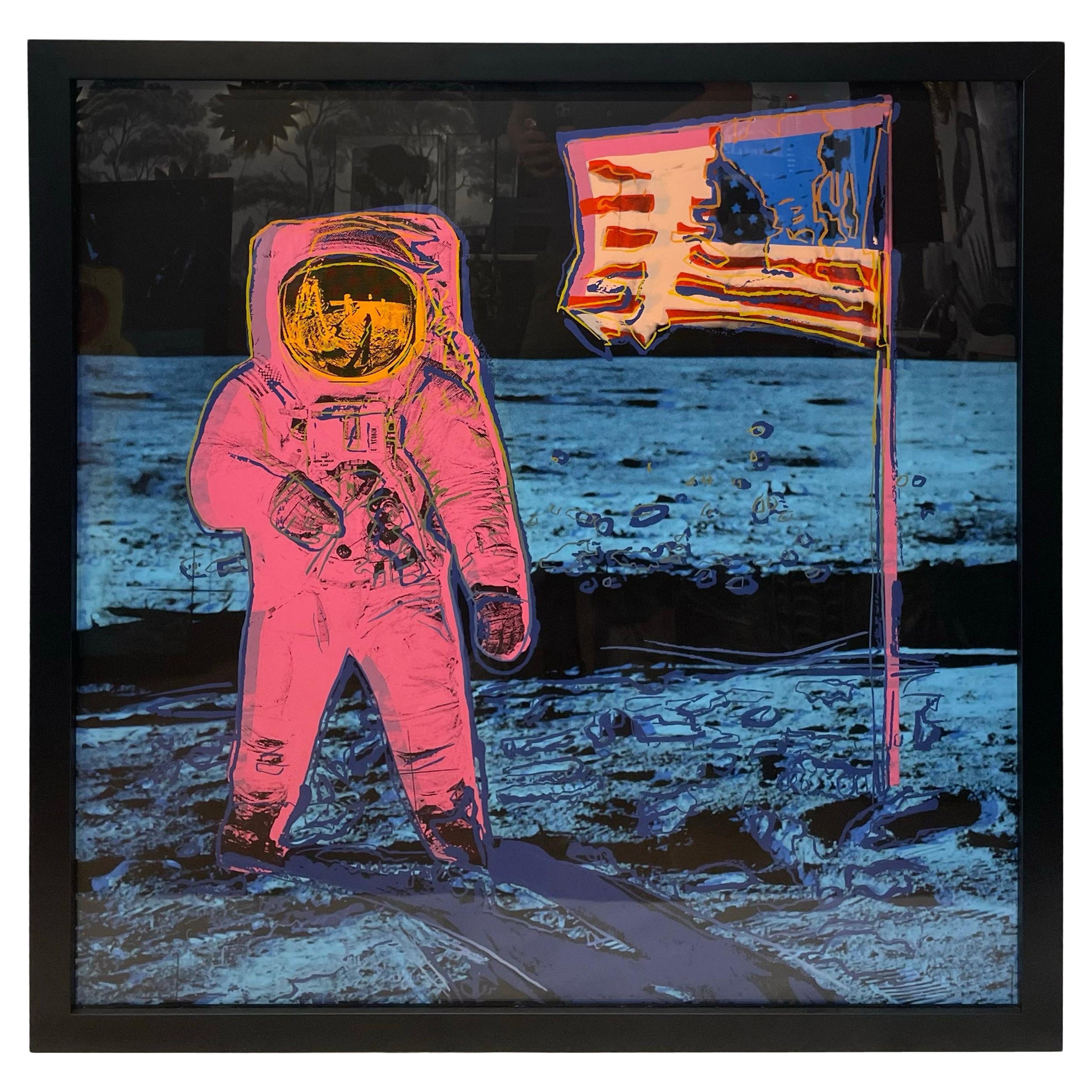 Andy Warhol attribué « Moonwalk », imprimé rose d'Andy Warhol en vente