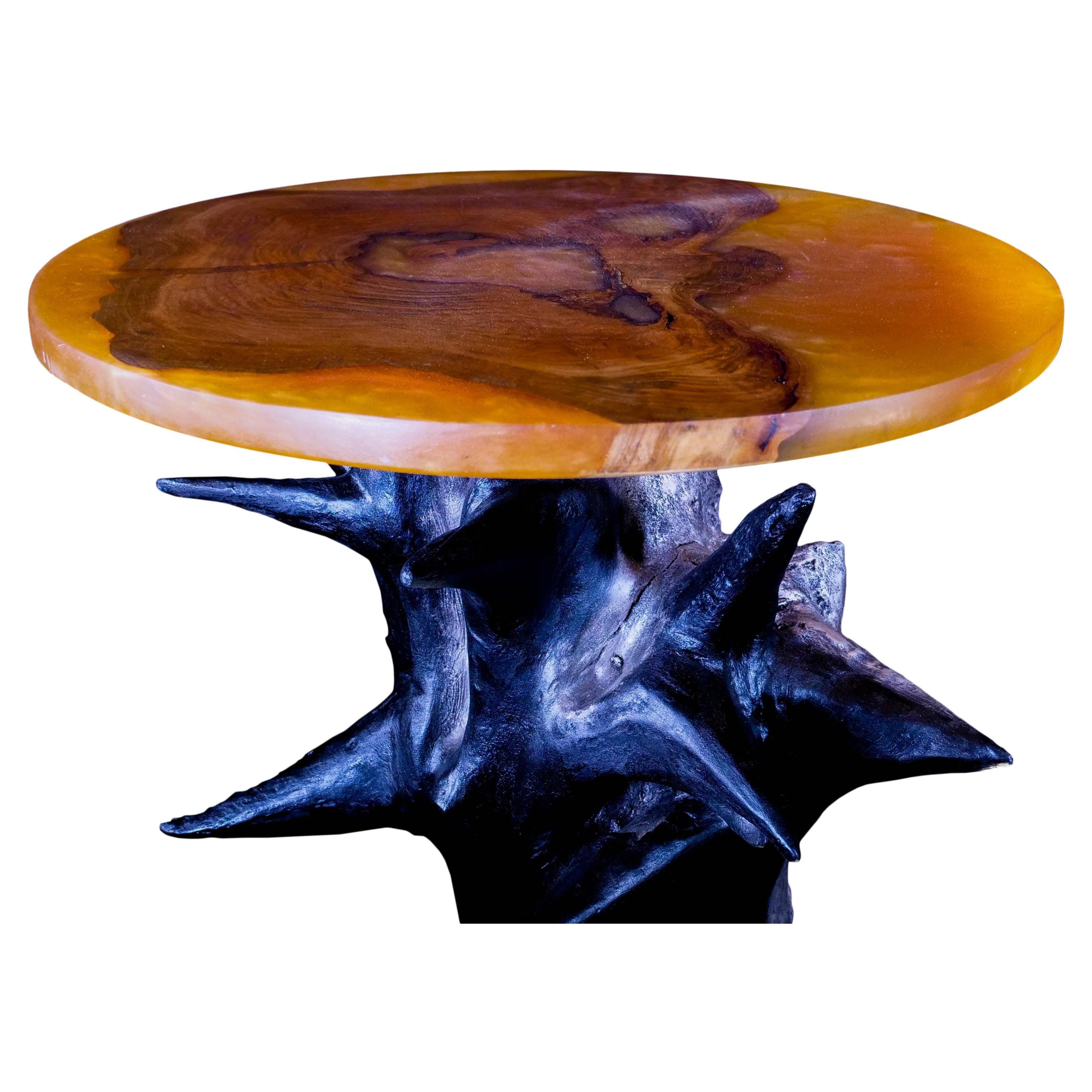 Aquila Cherry and Walnut Table by Biome Design For Sale