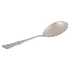 Svend Toxværd, Danish Silversmith, Serving Spoon in Sterling Silver, 1930-1940s