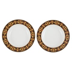 Versage for Rosenthal, Two Deep Barocco Porcelain Plates, Late 20th Century