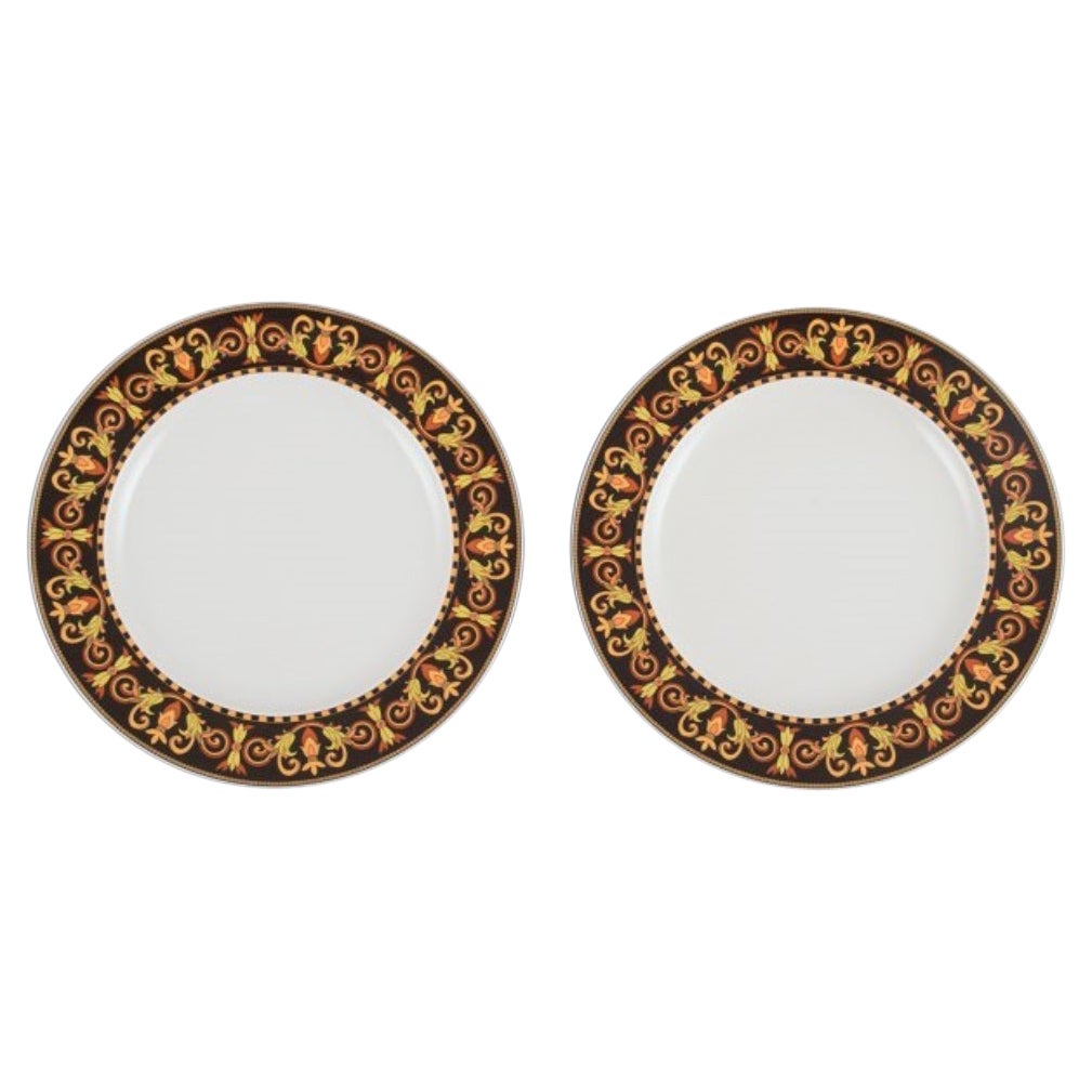 Versage for Rosenthal, Two Barocco Porcelain Plates, Late 20th Century