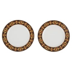 Versage for Rosenthal, Two Barocco Porcelain Plates, Late 20th Century