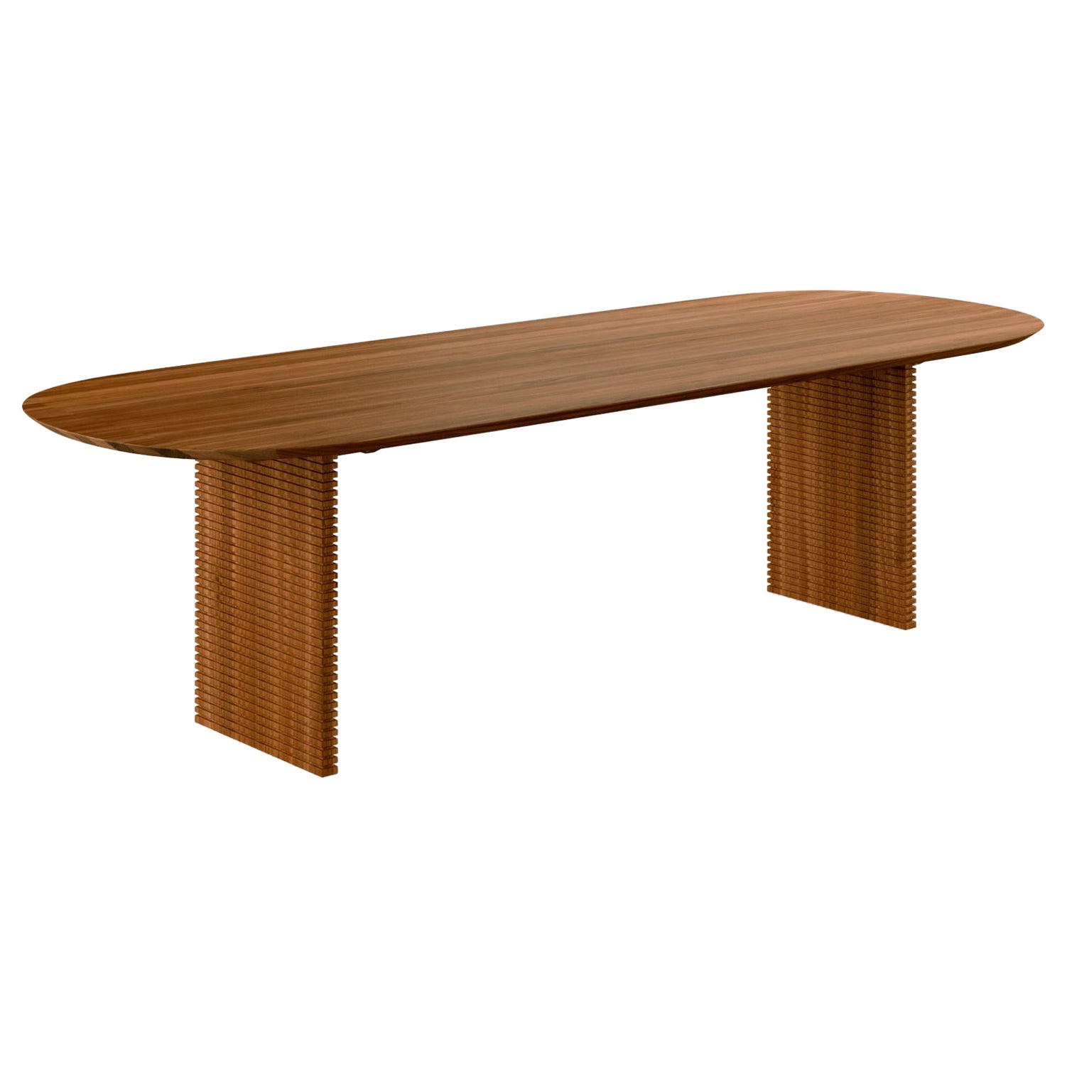 GM3540 Semi table, Walnut - Design by Gramrode Møbelfabrik