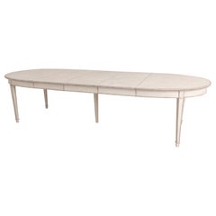 Swedish Gustavian Three-Leaf Extension Table