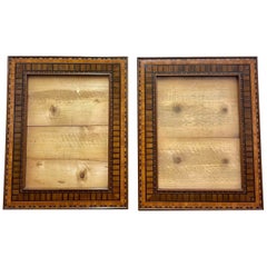 Early 20th Century English Inlaid Frames Marquetry