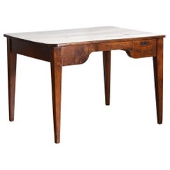 French Late Neoclassic Walnut 1-Drawer Writing Table