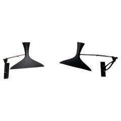 Pair of Adjustable Wall Lights with Counterweight by Cossack Leuchten