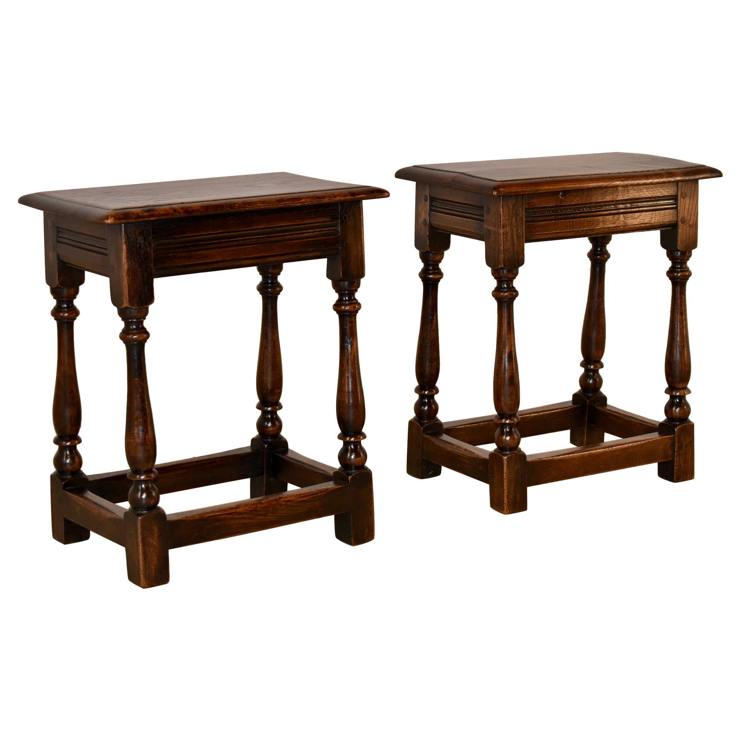 Pair of 19th Century English Joint Stools