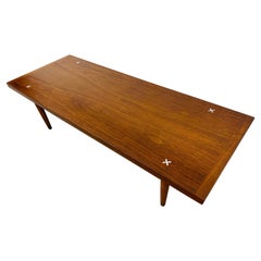 Vintage Mid-Century Modern American of Martinsville Walnut Coffee Table