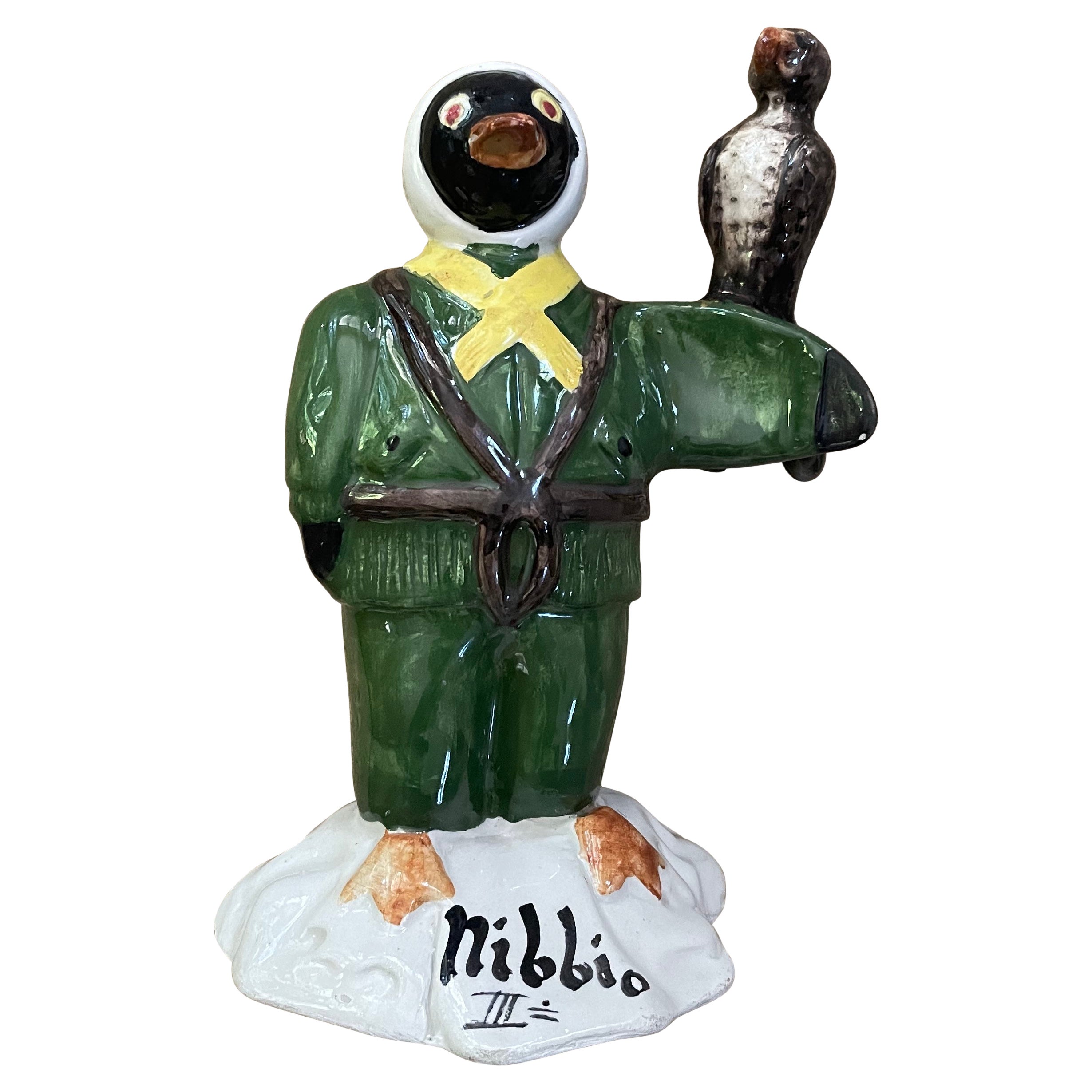 Italian Penguin Aviator Figure