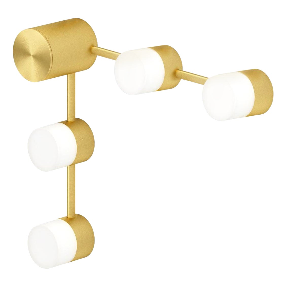 Ip Backstage C4 Satin Brass Wall Light by Emilie Cathelineau For Sale