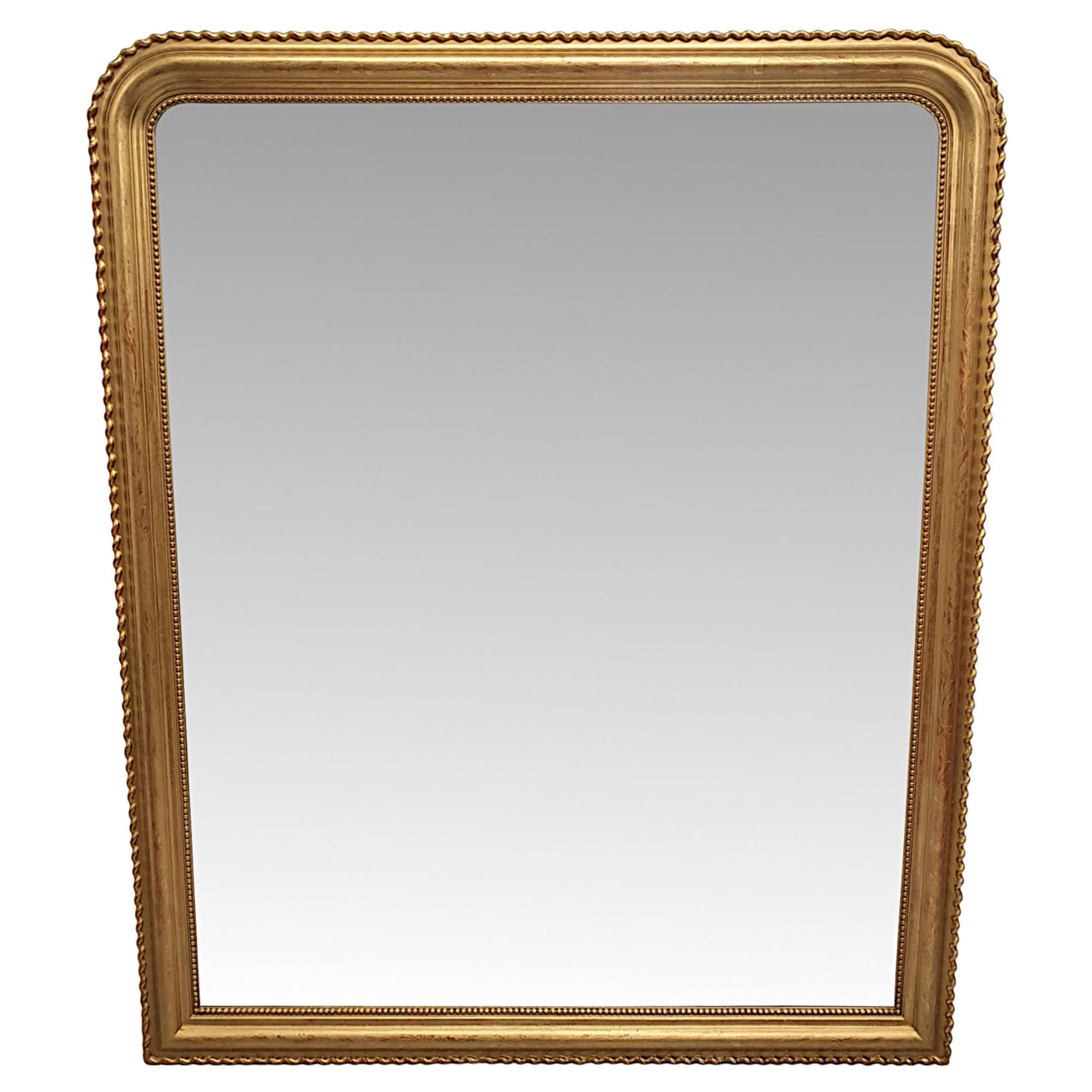 19th Century Three Compartmental Overmantle Mirror For Sale at 1stDibs