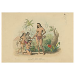 Antiker Druck von Ouhila, Tochter des Priesters von Tongatapu