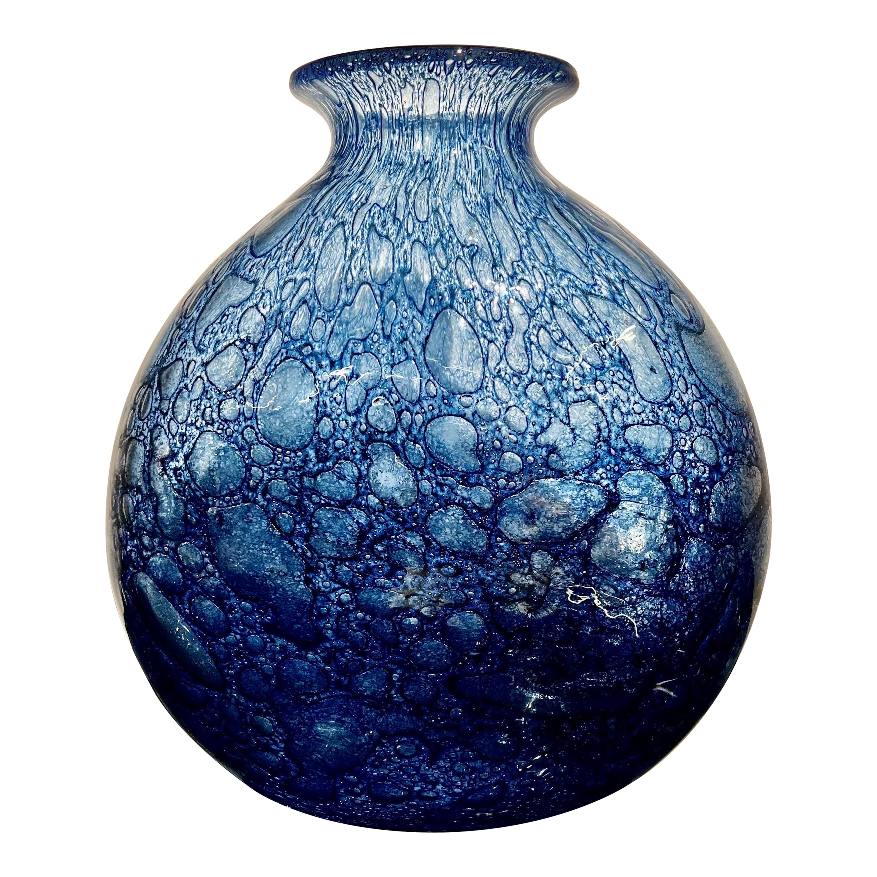 Prächtige Vase aus geblasenem Glas von Ercole Barovier, Italien 1965 im Angebot