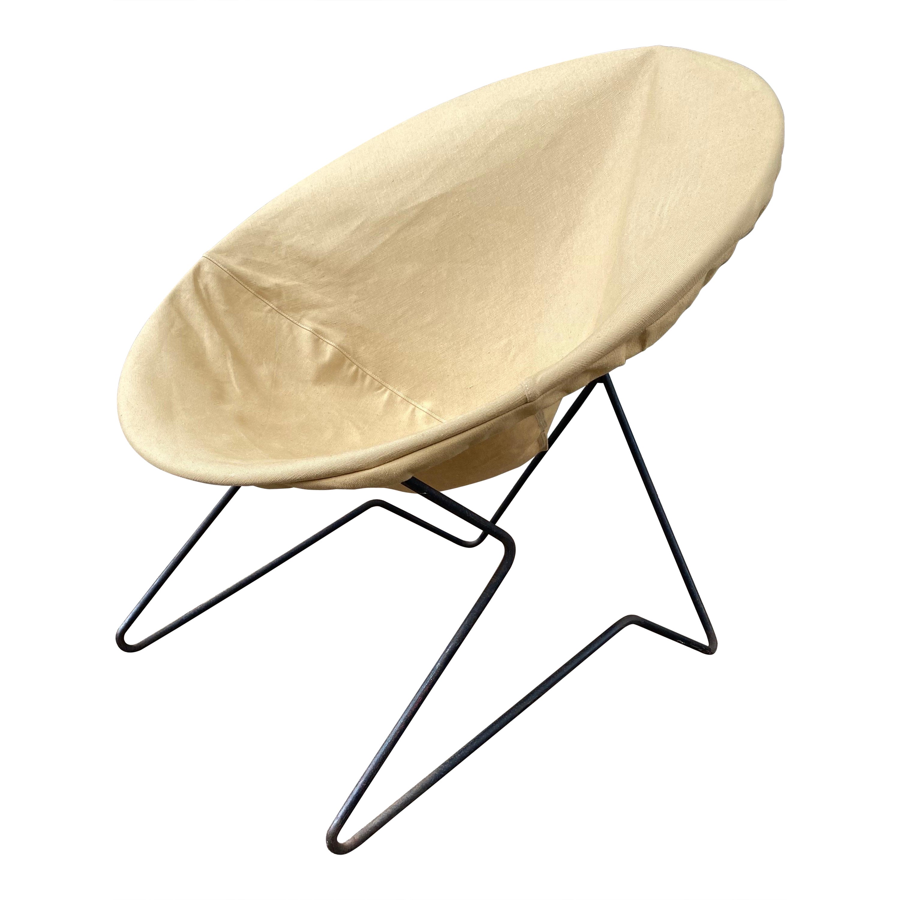 Circle Canvas Patio Chair For Sale
