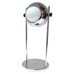 Midcentury Adjustable Chrome Eyeball Table Lamp