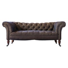 Canapé chesterfield du 19ème siècle par Hampton and sons - Londres