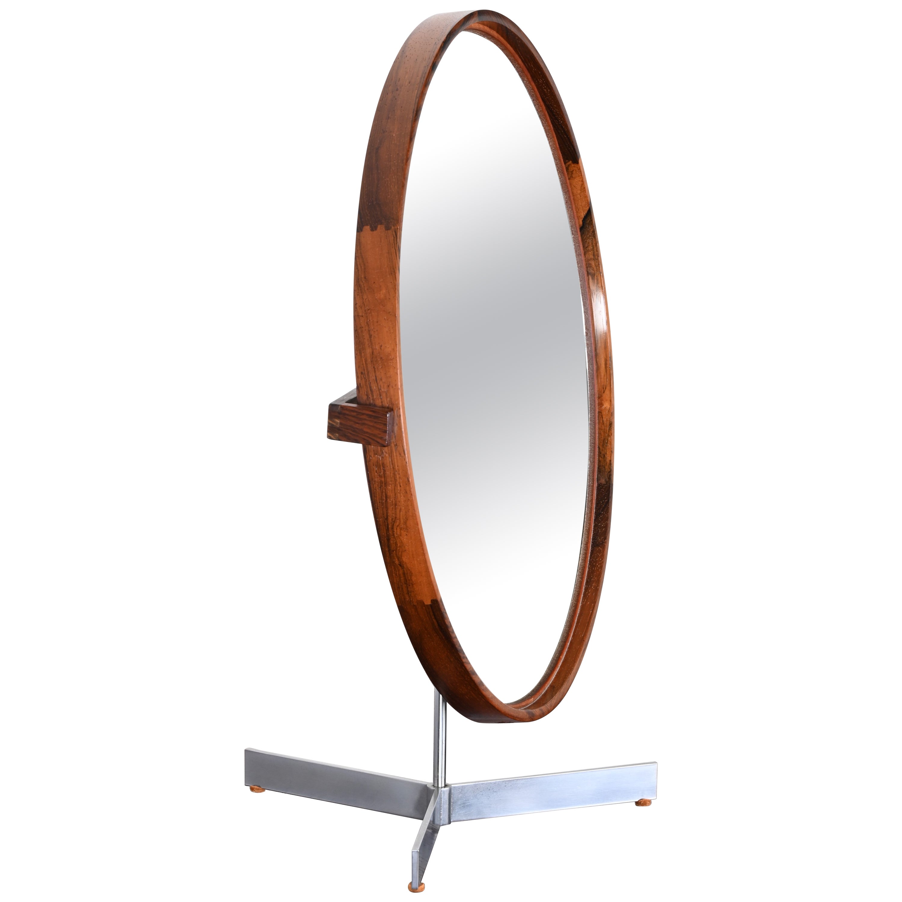 Miroir de toilette par Uno & Östen Kristiansson pour Luxus à Vittsjö, Suède en vente