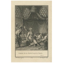Antique Print of the Uncle Arriving Made After Moreau