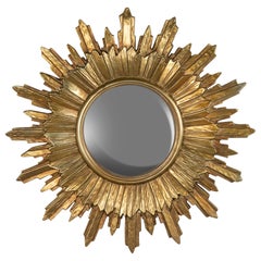 Mid-Century Modern Vintage Sunburst Mirror