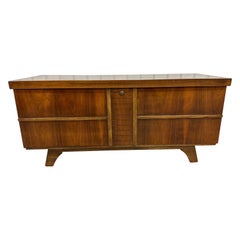 Mid-Century Modern Walnut Cedar Chest