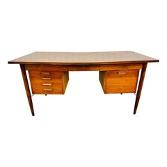 Midcentury Danish Modern Teak Executive Desk