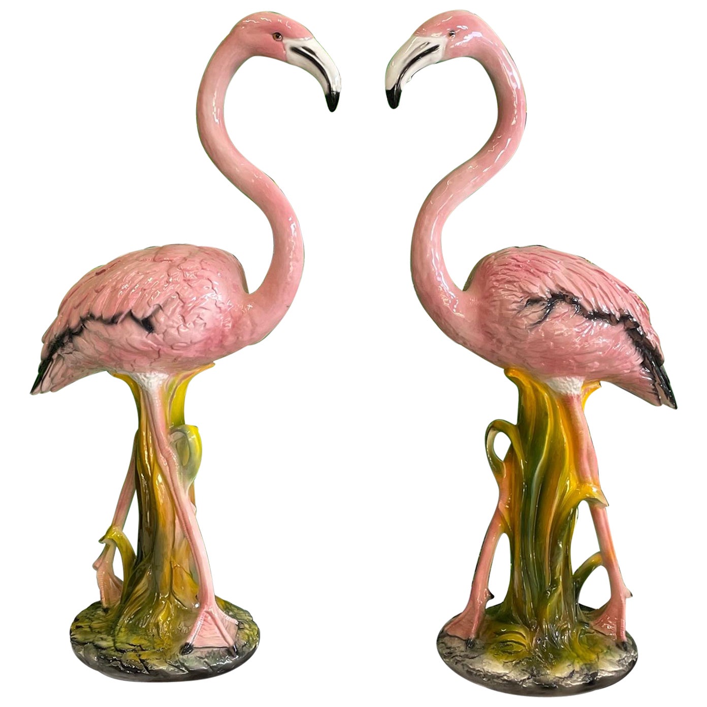 Vintage Pink Flamingo Figurine For Sale at 1stDibs | goebel flamingo